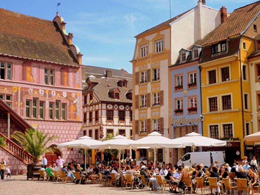 1 Appartement 3P Ideal Famille Travail Renove Lumineux Parking Gratuit Mulhouse Exterior photo